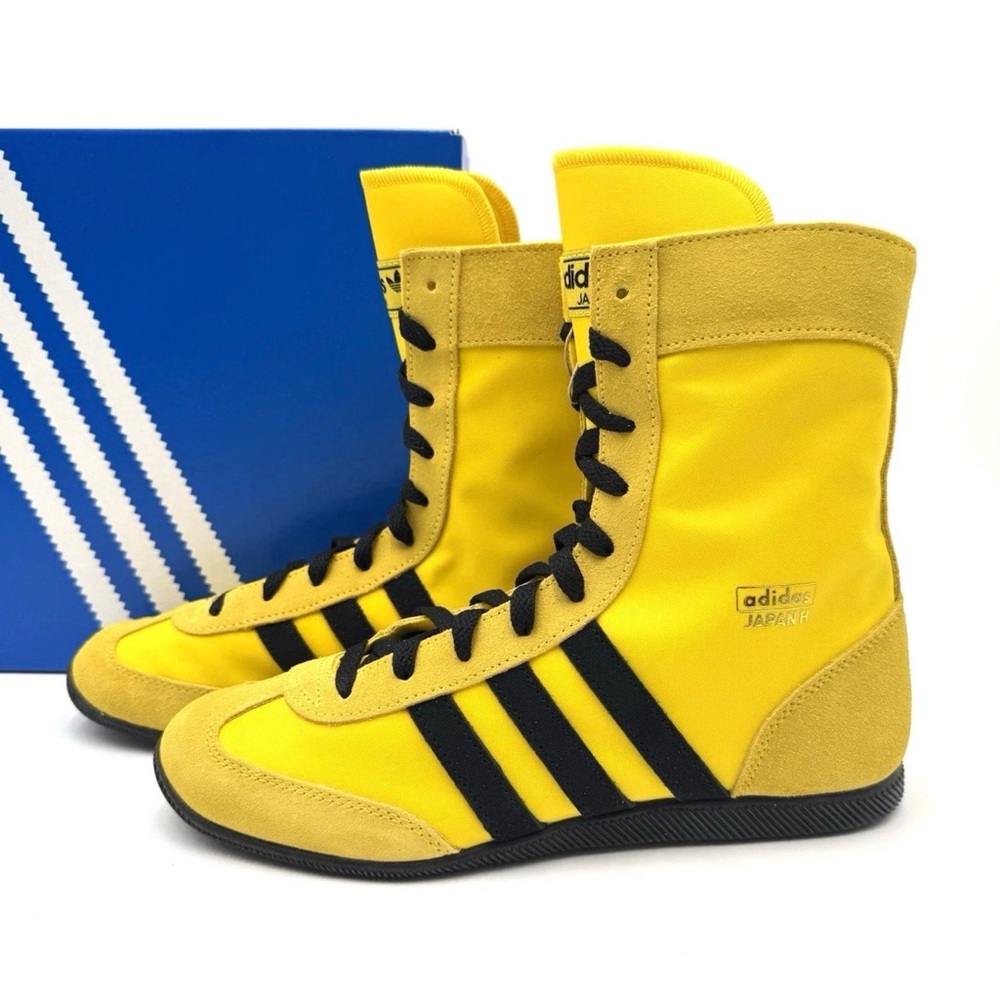 adidas Originals Japan H High Women’s Retro Shoes Yellow JS4031 Sz 6